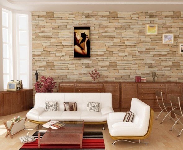 16 paredes decoradas com pedras e 5 idéias para ambientes