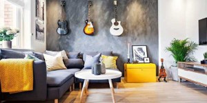 Decoração de ambientes com estilo musical 014