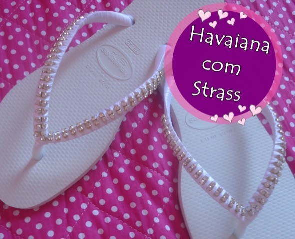 sandalias havaianas decoradas com miçangas passo a passo