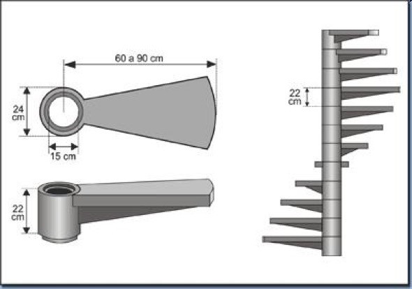 6-modelos de escadas caracol