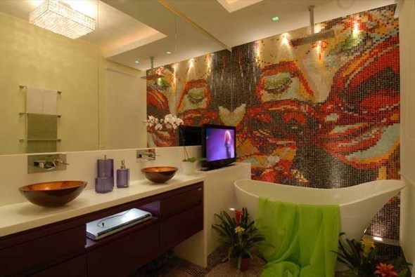 3-banheiros decorados com pastilhas coloridas
