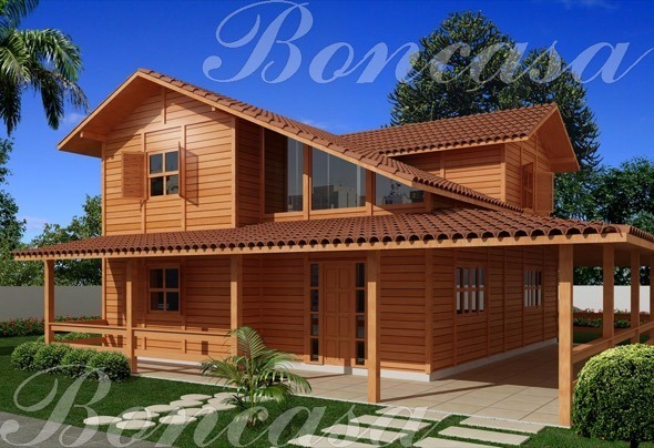 4-modelos de casas pre fabricadas de madeira