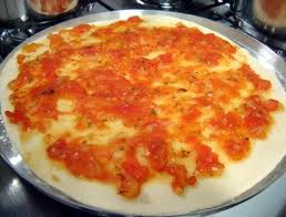 Massa de pizza tomate