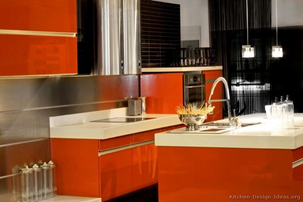 5-armarios de cozinha laranja