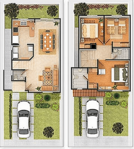 Plantas de casas com 2 pisos: 25 modelos ispiradores