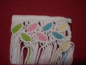 Ponto macramé 8