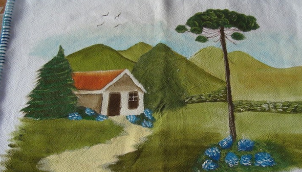 Pintura de fazenda em tecido9