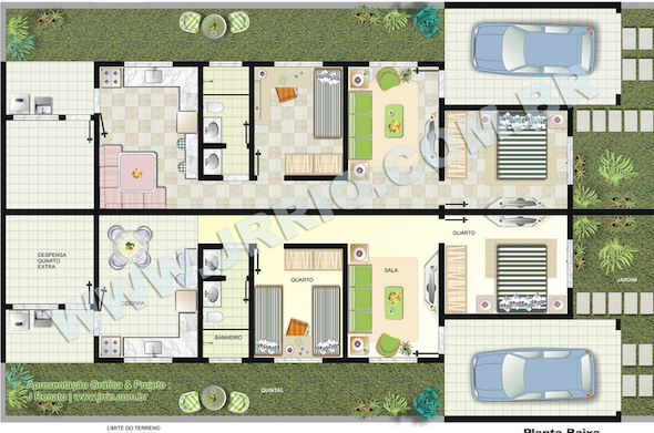 Plantas de casas térreas24