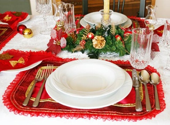 Decorar a mesa de Natal 2013