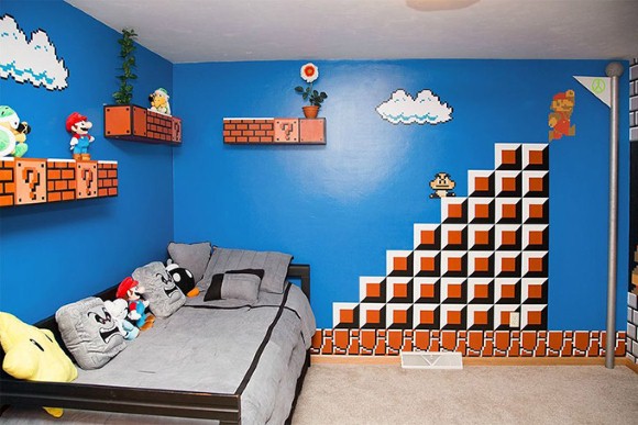 Quarto decorado estilo nerd 014