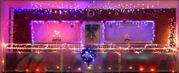 Como decorar varanda de apartamento para o Natal 2013