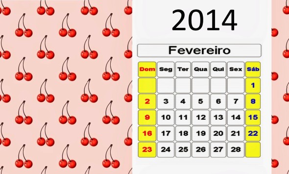 Calendário 2014 fevereiro 007 Calendário 2014 fevereiro 007