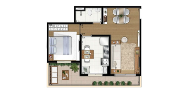 10-Apartamentos com planta livre