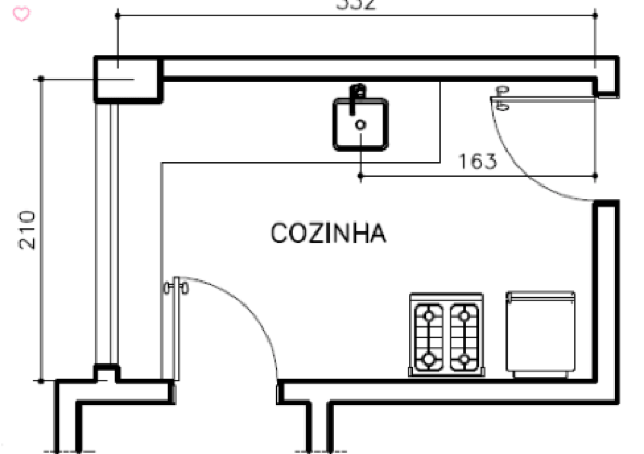 13-Plantas de cozinhas simples