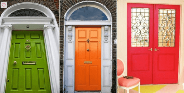 24-Portas coloridas para casa