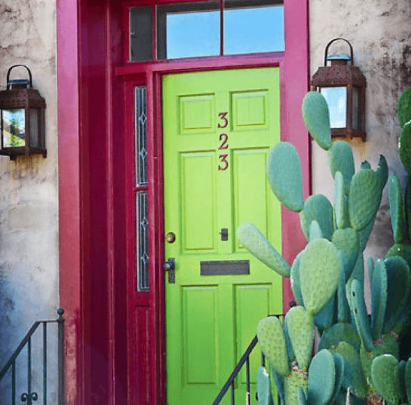 8-Portas coloridas para casa