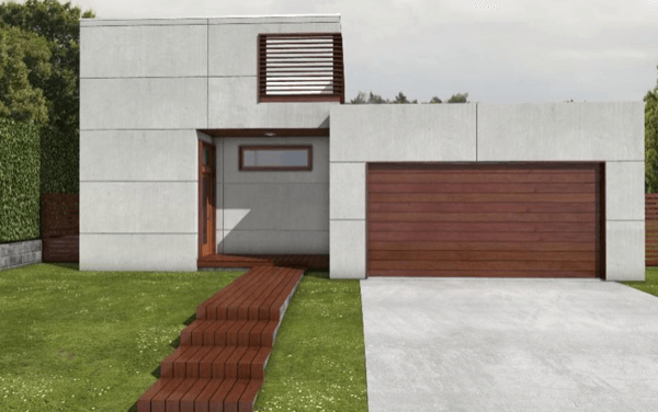 1-Linda casa com linhas retas com 182m2