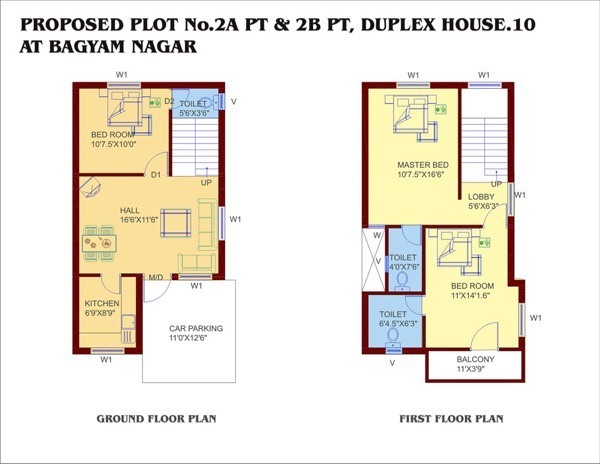 10-plantas de casas duplex modelos