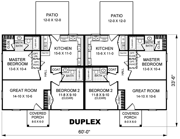 15-plantas de casas duplex modelos