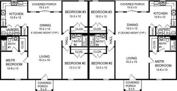 17-plantas de casas duplex modelos