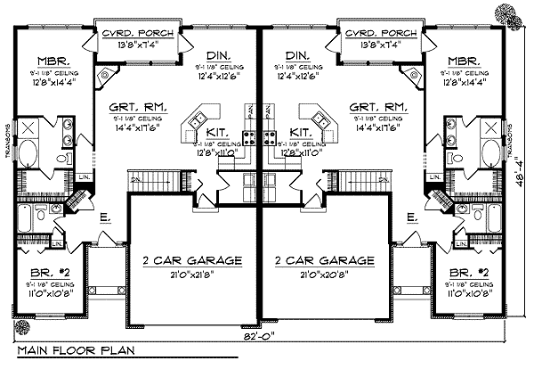 19-plantas de casas duplex modelos