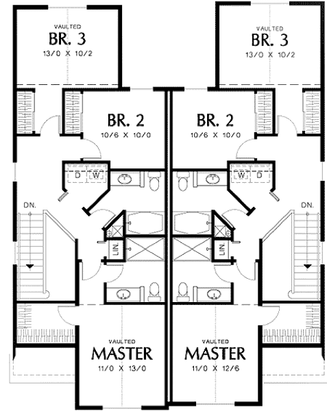 20-plantas de casas duplex modelos