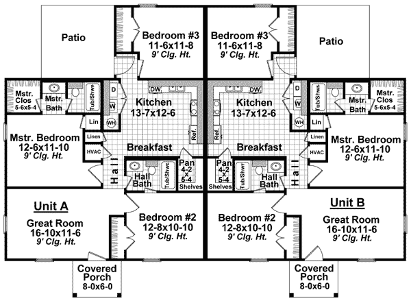 22-plantas de casas duplex modelos