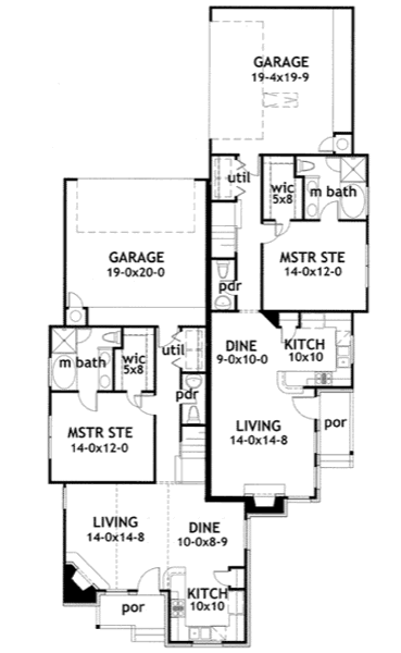 23-plantas de casas duplex modelos