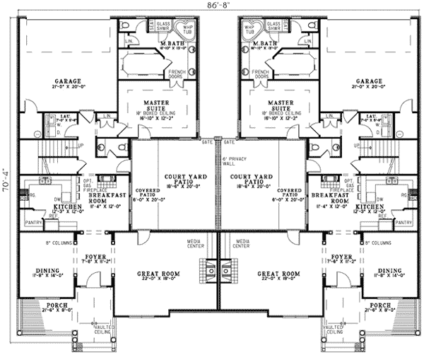 26-plantas de casas duplex modelos