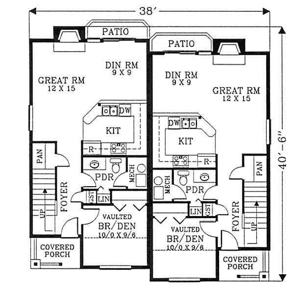 29-plantas de casas duplex modelos