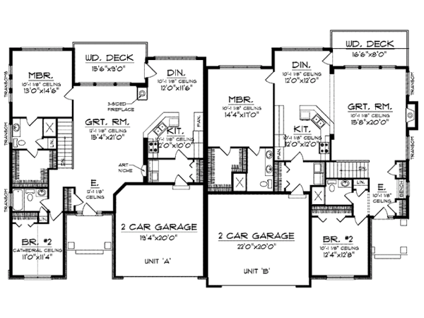 3-plantas de casas duplex modelos