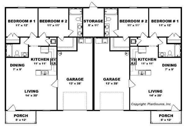 35-plantas de casas duplex modelos