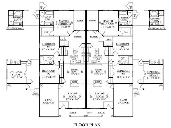 38-plantas de casas duplex modelos