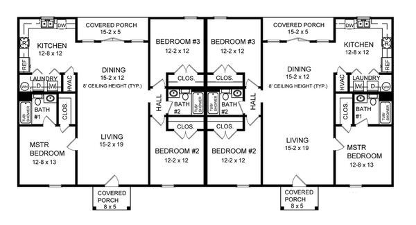 40-plantas de casas duplex modelos