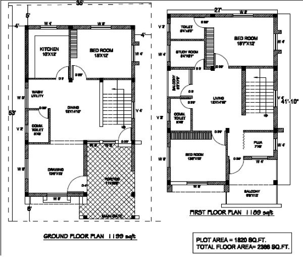 5-plantas de casas duplex modelos