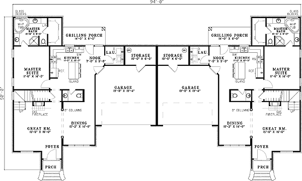 6-plantas de casas duplex modelos