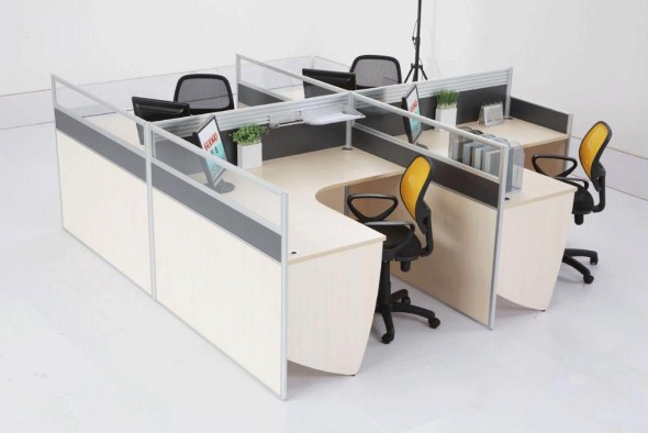 Mesas de escritório em L como usá-las 013