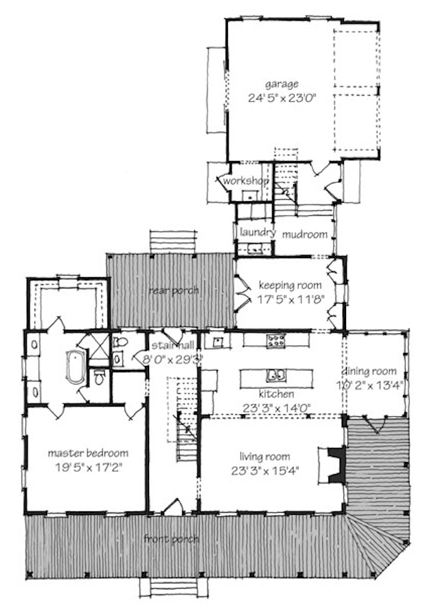 planta de casa bem dividida 34