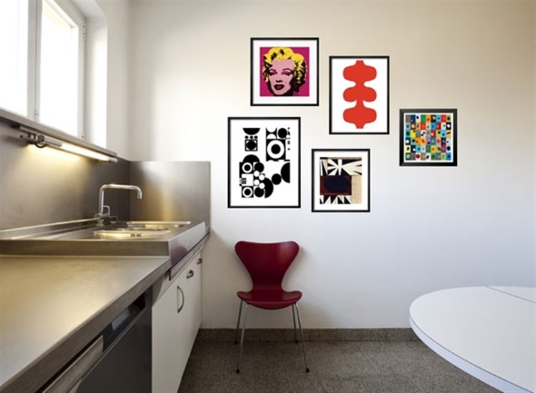 Quadros na decoração da cozinha 002