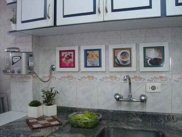 Quadros na decoração da cozinha 005