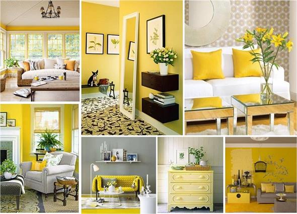 Amarelo na decoração 020