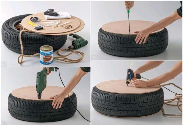 Como fazer uma mesa com pneu usado 004