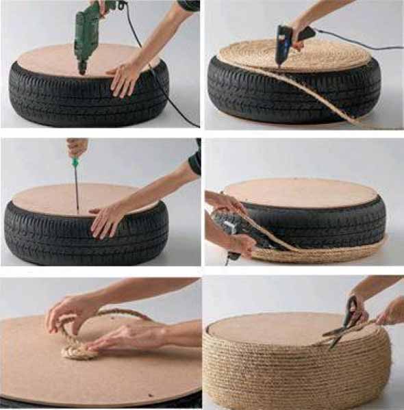 Como fazer uma mesa com pneu usado 006