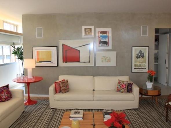 Decorar a sala de estar com um visual descontraído 003