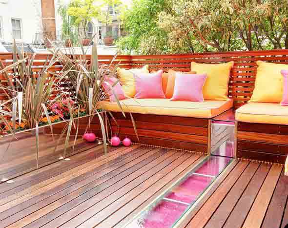 Maneiras para usar decks de madeira na decoração 018
