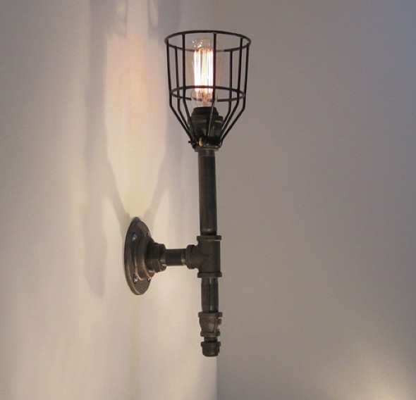 Luminária rústica artesanal 011