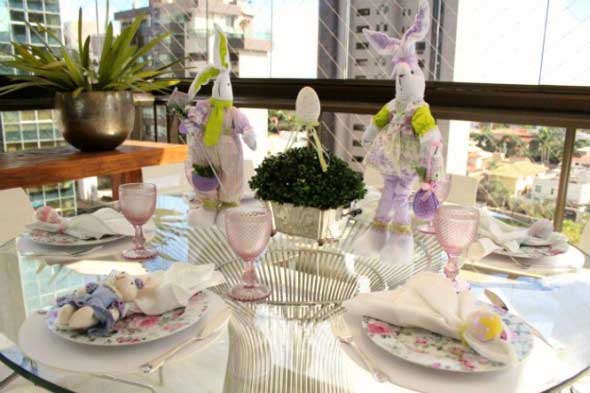 Decoração para almoço de Páscoa 003