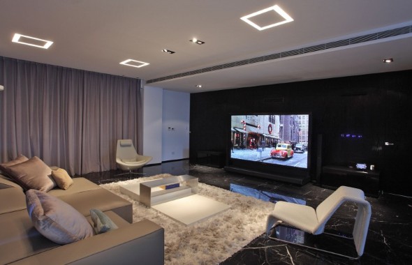 Espaço para ver TV e assistir filmes em casa, um ambiente ideal para toda família.