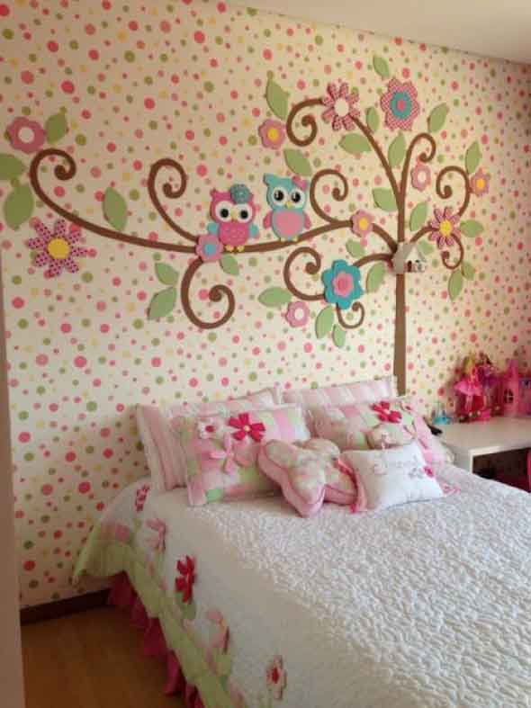 Decoração simples para quarto de meninas 003