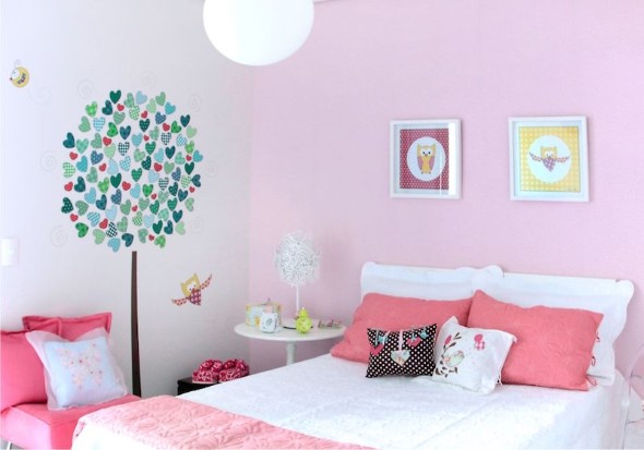 Decoração simples para quarto de meninas 005